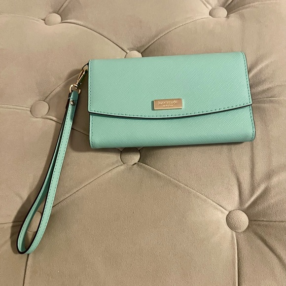 Kate Spade Tiffany Blue Wristlet - Picture 2 of 5